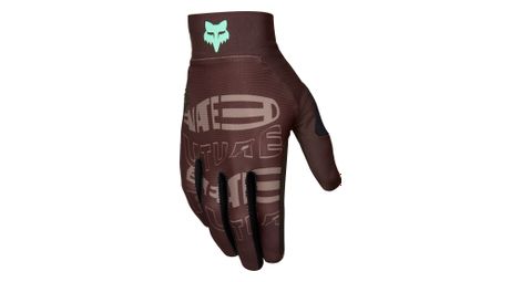 Gants longs fox flexair elevated marron
