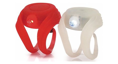 Paire d eclairages de securite xlc buggy rouge blanc