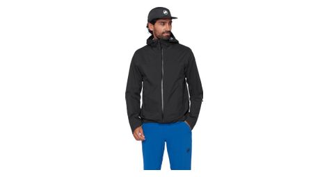 Giacca impermeabile Mammut Ducan Hooded nera da uomo