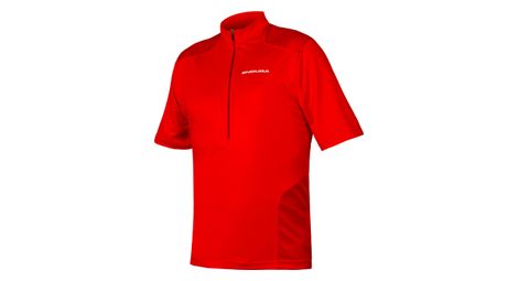 Maillot de manga corta endura hummvee rojo
