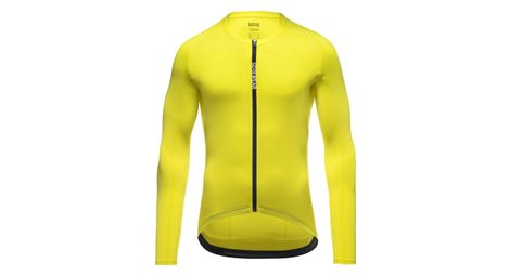 Maillot manches longues gore wear spinshift neon jaune