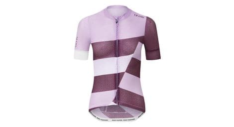 Maillot manches courtes femme le col pro air violet