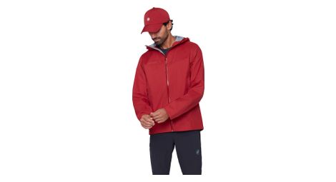 Giacca impermeabile Mammut Ducan Hooded rossa da uomo