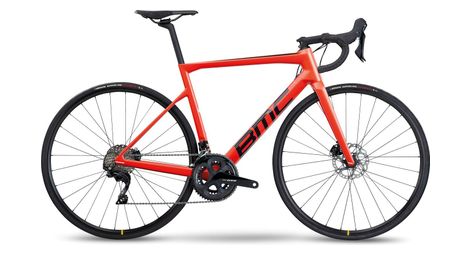 Velo de route bmc teammachine slr six shimano 105 11v 700 mm rouge neon 2023
