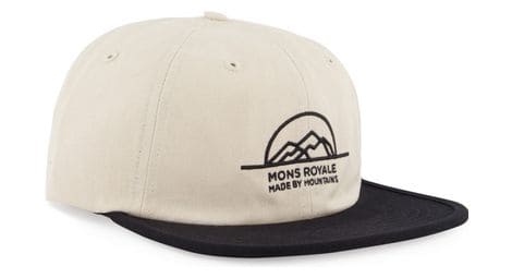 Casquette mons royale roam 6 panel gris beige