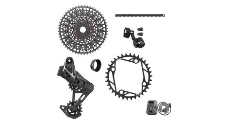 sram x0 t type eagle axs e mtb bcd104 36 teeth 12v black without cranks and case