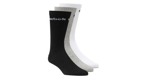 Pack 3 paires de chaussettes blanc/noir/gris homme/femme reebok