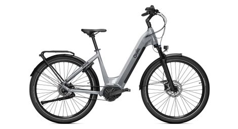 Vélo de Ville Électrique O2feel Duma 7.2 Shimano Nexus 5V Courroie 730 Wh 27.5'' Gris Platinium