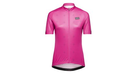 Maillot manches courtes femme gore wear daily rose noir