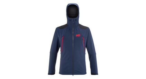 Veste softshell millet k absolute shield bleu marine