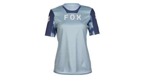 Maillot manches courtes fox defend taunt femme bleu