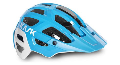 Casque kask rex bleu clair blanc