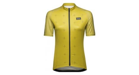 Gore wear daily yellow black women's short sleeve jersey