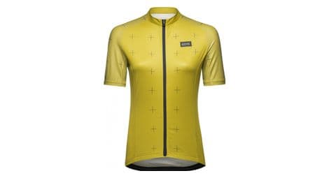 Maillot manches courtes femme gore wear daily jaune noir