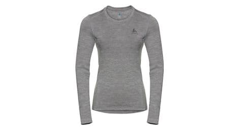 Tee-shirt manches longues odlo merino 200 gris femme