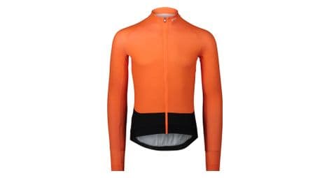 Poc essential road orange long sleeve jersey