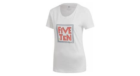 T shirt femme adidas five ten gfx tee blanc