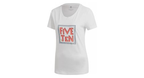 T-shirt femme adidas five ten gfx tee blanc