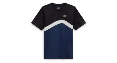 T-shirt manches courtes vans sidestripe bleu / noir