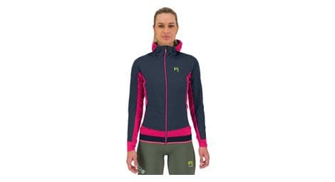 Karpos lavaredo chaqueta de invierno de manga larga para mujer azul/rosa