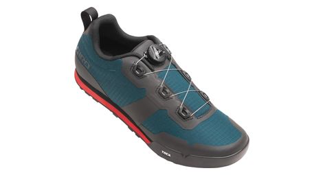 Zapatillas giro tracker para bicicleta de montaña azul