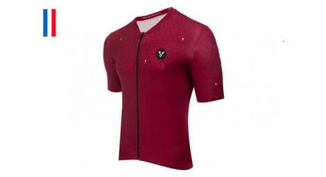 Maillot manches courtes lebram chaussy bordeaux coupe ajustée