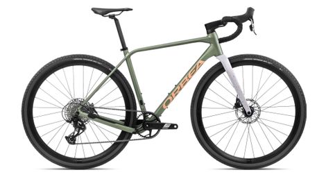 Orbea terra h41 1x gravel bike sram apex xplr 12s 700 mm artisjok groen lila paars 2024
