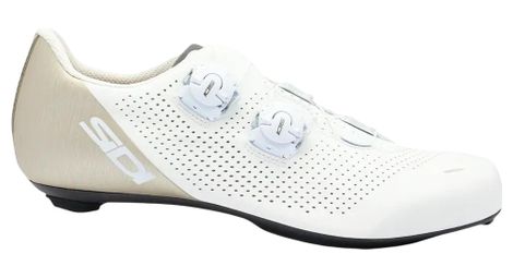 Chaussure de route sidi ergo 6 blanc/beige unisexe