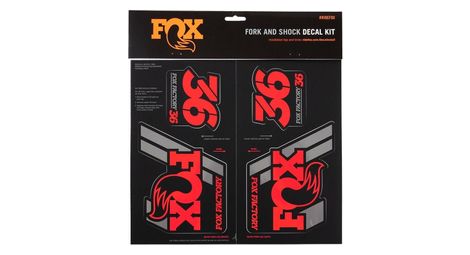 Kit stickers fox racing shox heritage rouge