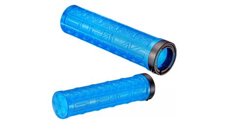 Paire de grips supacaz grizips bleu fluo