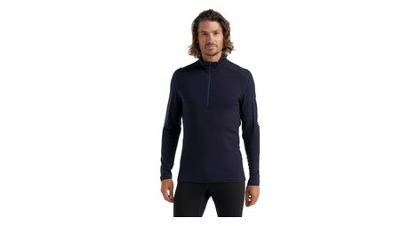 Maillot manches longues icebreaker merinos 260 tech half zip bleu marine