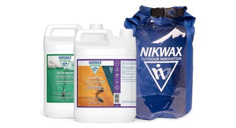 Lessive tech wash 5l et imperméabilisant tx.direct 5l + dry bag 10l