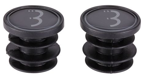 Bügelendstück BBB EndCaps Schwarz Carbon