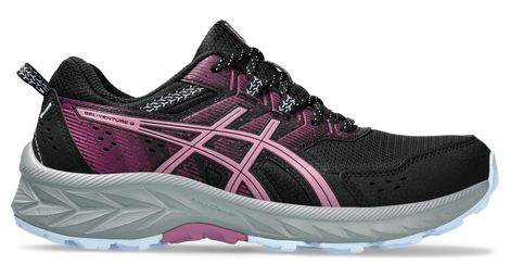 Asics gel venture 9 black pink women's trail running shoes 39.1/2