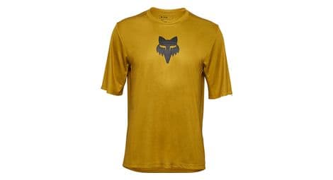 Maillot de manga corta fox ranger amarillo para niños