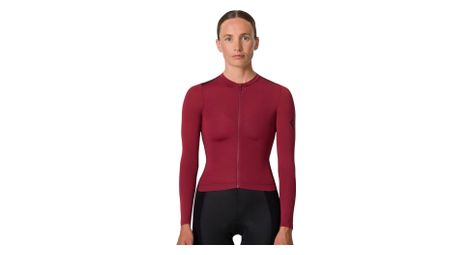 Maillot manches longues rapha pro team lightweight bordeaux femme