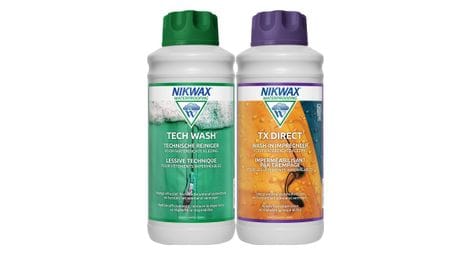 Lessive tech wash 1l et imperméabilisant tx.direct 1l