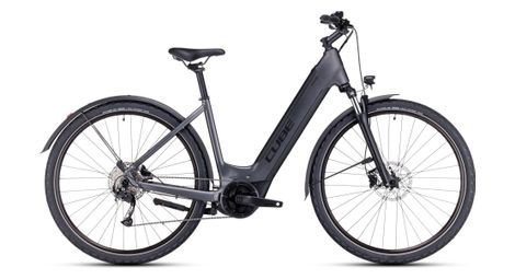 Cube nuride hybrid performance 500 allroad easy entry shimano alivio 9v 500 wh 29'' gris 2023 bicicleta eléctrica de montaña