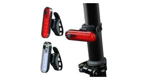 Eclairage avant + arrière 50 lumen - eclairage vélo rouge + blanc