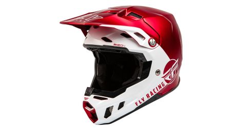 Casco integral fly racing fly formula cc centrum rojo metalizado / blanco