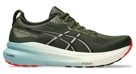 Chaussures running asics gel-kayano 31 khaki/noir/rouge homme