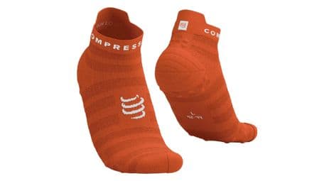 Compressport pro racing v4.0 ultralight run low socken rot