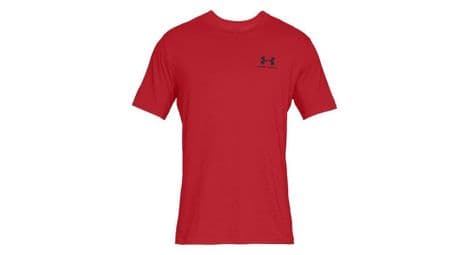 Under Armour Homme Sportstyle Left Chest T Shirt, Red / Black, XL EU