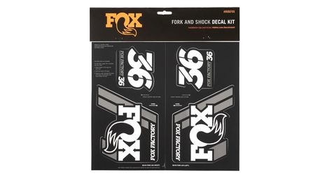 Fox racing shox stickers heritage 2019 white