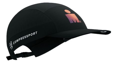 Gorra compressport 5 panel light ironman 2025 blanca