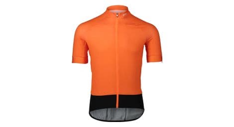 Maillot manches courtes poc essential road orange