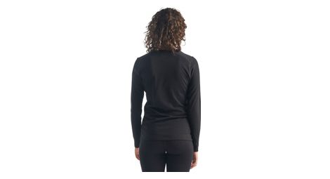 Langarmtrikot Damen 200 Oasis Schwarz