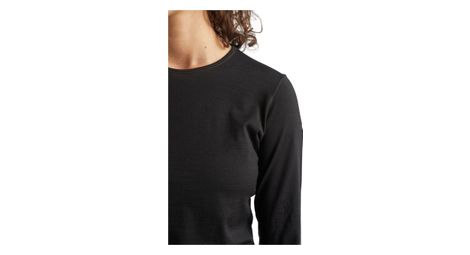 Langarmtrikot Damen 200 Oasis Schwarz