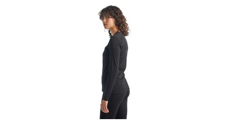 Langarmtrikot Damen 200 Oasis Schwarz