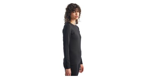Langarmtrikot Damen 200 Oasis Schwarz
